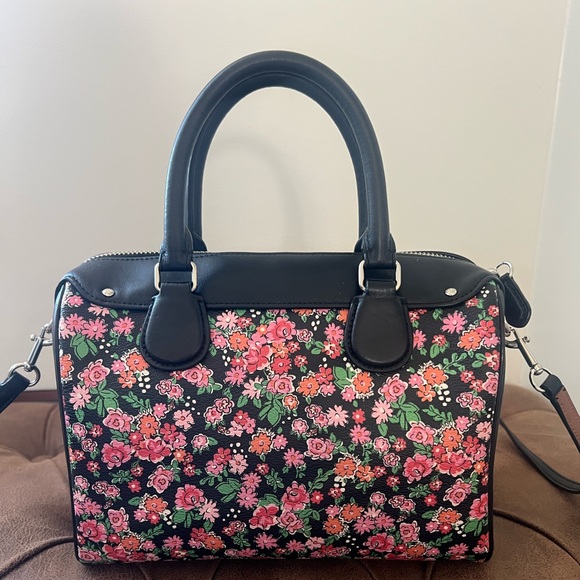 Coach Mini Bennett Satchel In Posey Cluster Floral Print - Picture 3 of 9